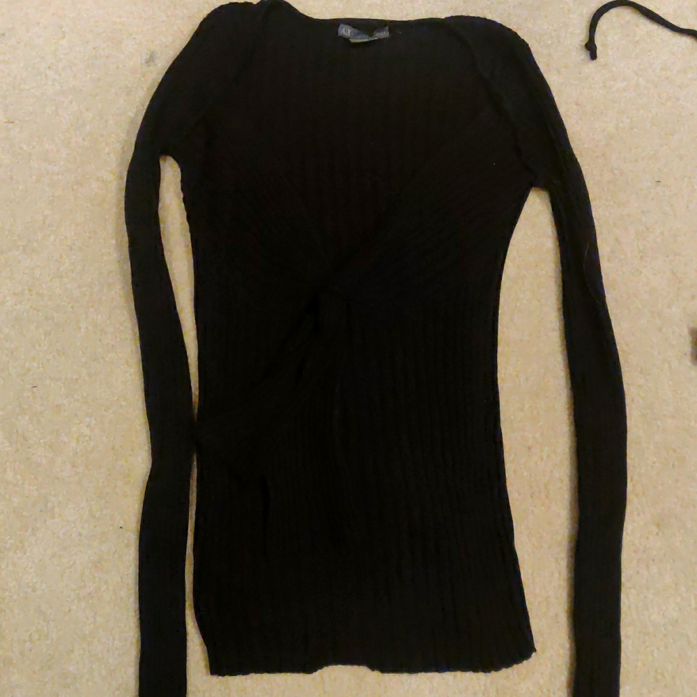 Armani Exchange black dress sweater